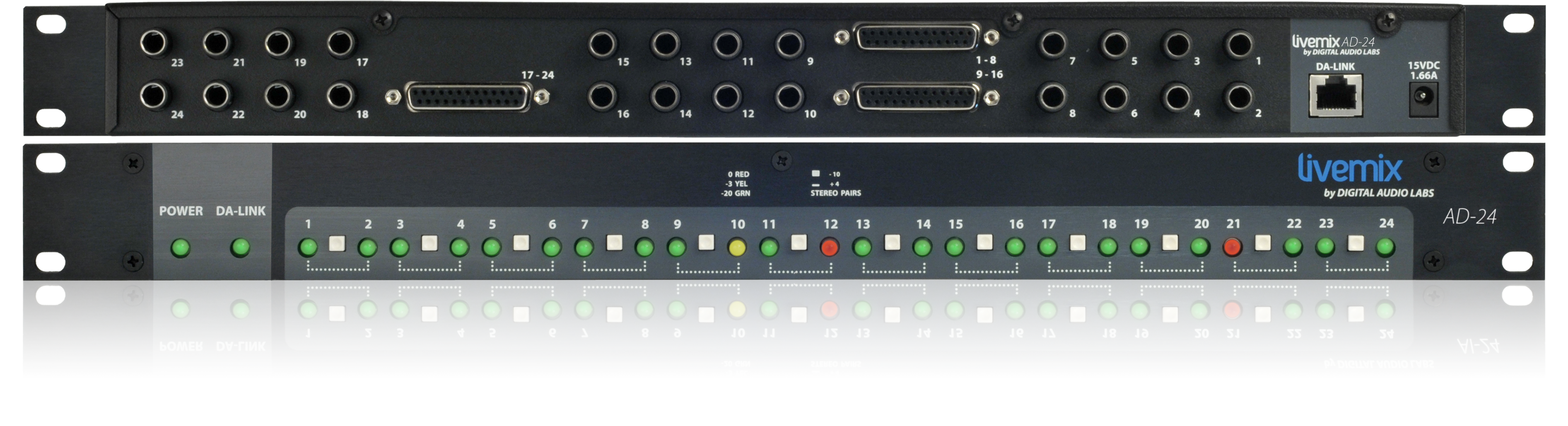 Monitor pessoal e entrada de monitor mixer analógico pessoal.